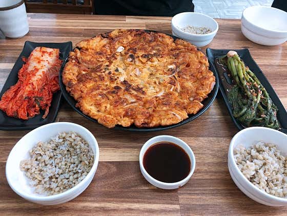 김치전 메뉴 사진(네이버)