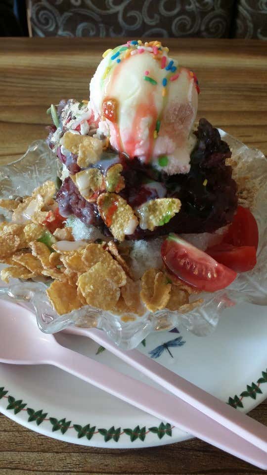 팥빙수 메뉴 사진(네이버)