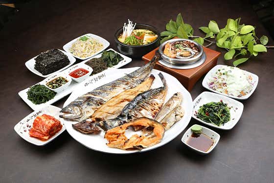 화덕 모듬 생선구이(2인) 메뉴 사진(네이버)