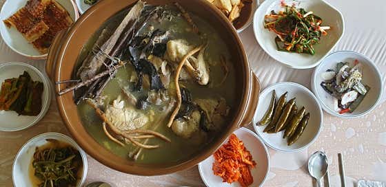 오리백숙 메뉴 사진(네이버)