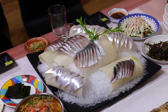 갈치회+고등어회+매운탕한상1인 메뉴 사진(네이버)
