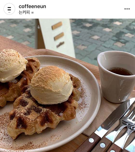 크로와플 메뉴 사진(네이버)