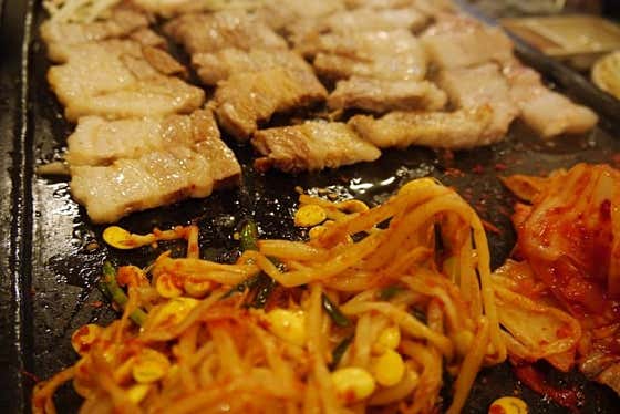 생삼겹살(180g) 메뉴 사진(네이버)