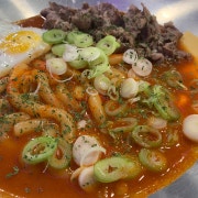 차돌떡볶이 메뉴 사진(네이버)
