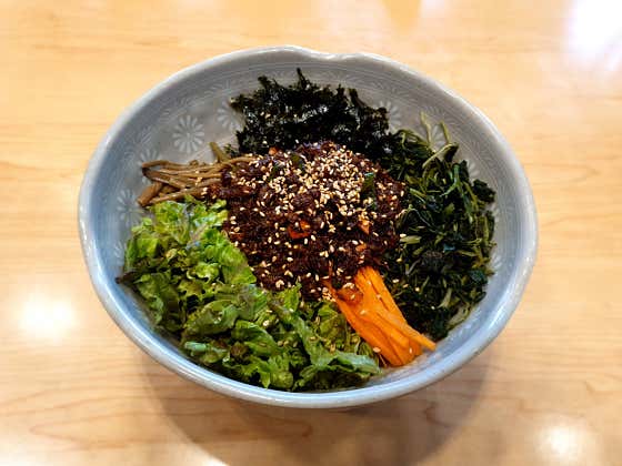 매운 직화 불고기비빔밥 메뉴 사진(네이버)