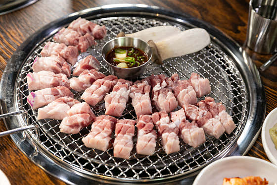 [2인단품]흑돼지오겹살600g 메뉴 사진(네이버)