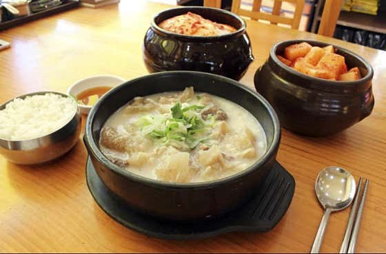 도가니탕 메뉴 사진(네이버)
