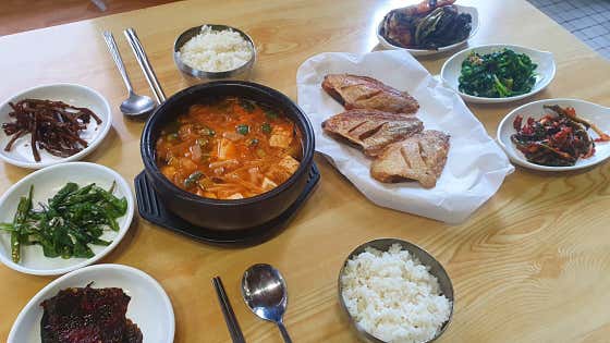 된장+생선구이(2인) 메뉴 사진(네이버)