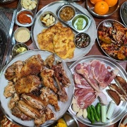 촌 닭 숯불구이 (한마리) 메뉴 사진(네이버)