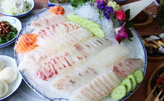 조개구이+회+스끼다시+매운탕 (2인) 메뉴 사진(네이버)