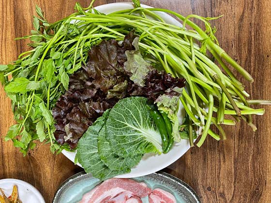 청도한재미나리 메뉴 사진(네이버)