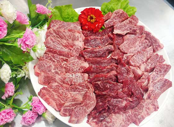 평창 한우 모듬 메뉴 사진(네이버)