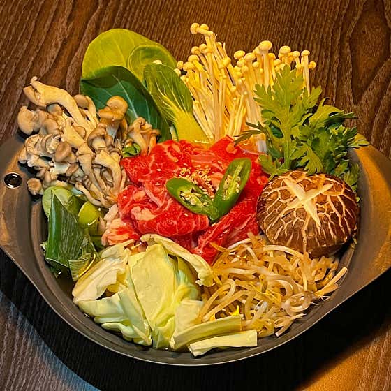 스끼야끼 메뉴 사진(네이버)