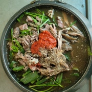 흑염소전골(1인분) 메뉴 사진(네이버)