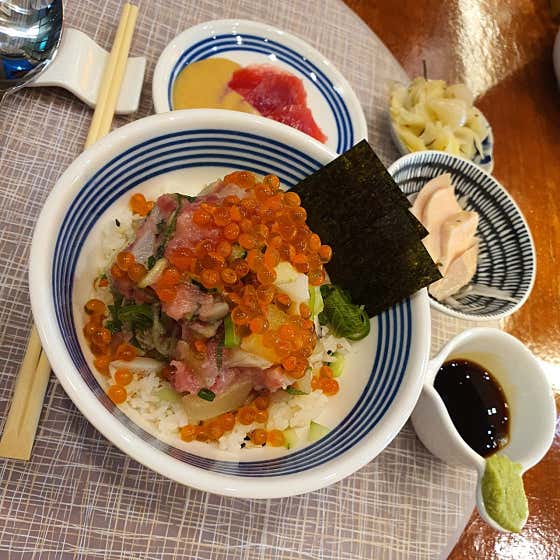Seafood rice bowl at Kiyohang Haeundae