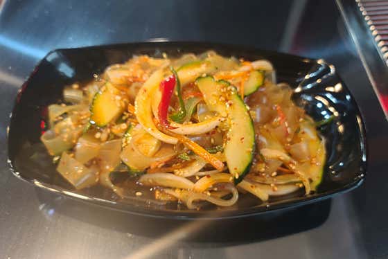 당면오이무침 메뉴 사진(네이버)