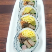 떡갈비김밥 메뉴 사진(네이버)