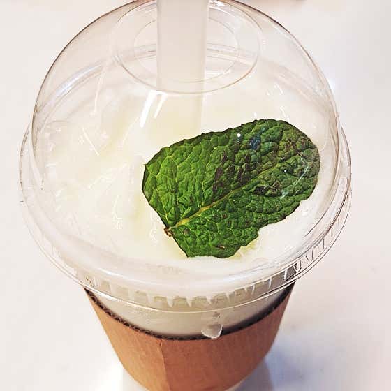 플레인요거트스무디 메뉴 사진(네이버)