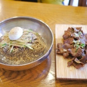 비빔냉면+숯불갈비 메뉴 사진(네이버)