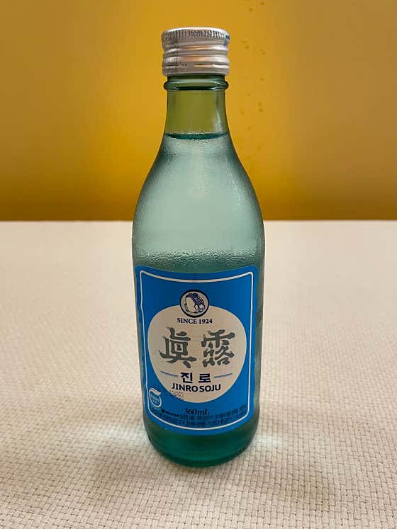 진로이즈백 메뉴 사진(네이버)