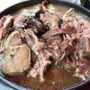 능이버섯 오리백숙 메뉴 사진(네이버)