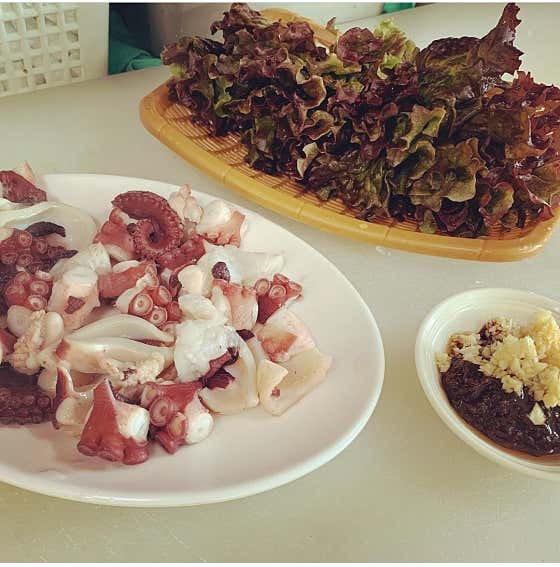 꽃문어 메뉴 사진(네이버)