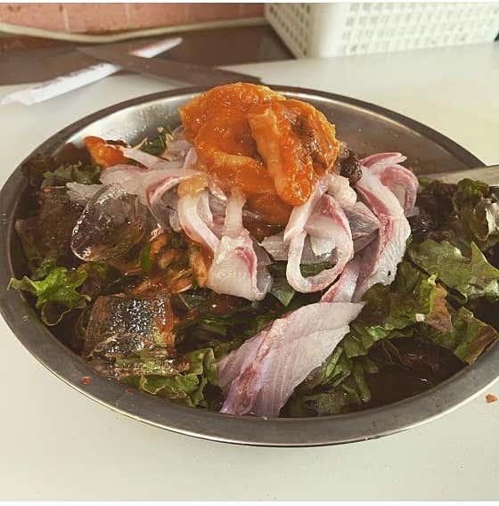 물회 메뉴 사진(네이버)