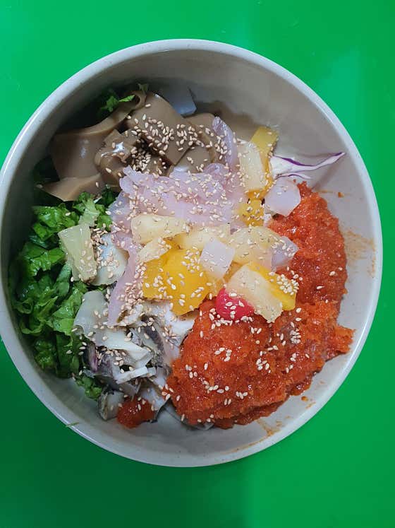 물회 메뉴 사진(네이버)