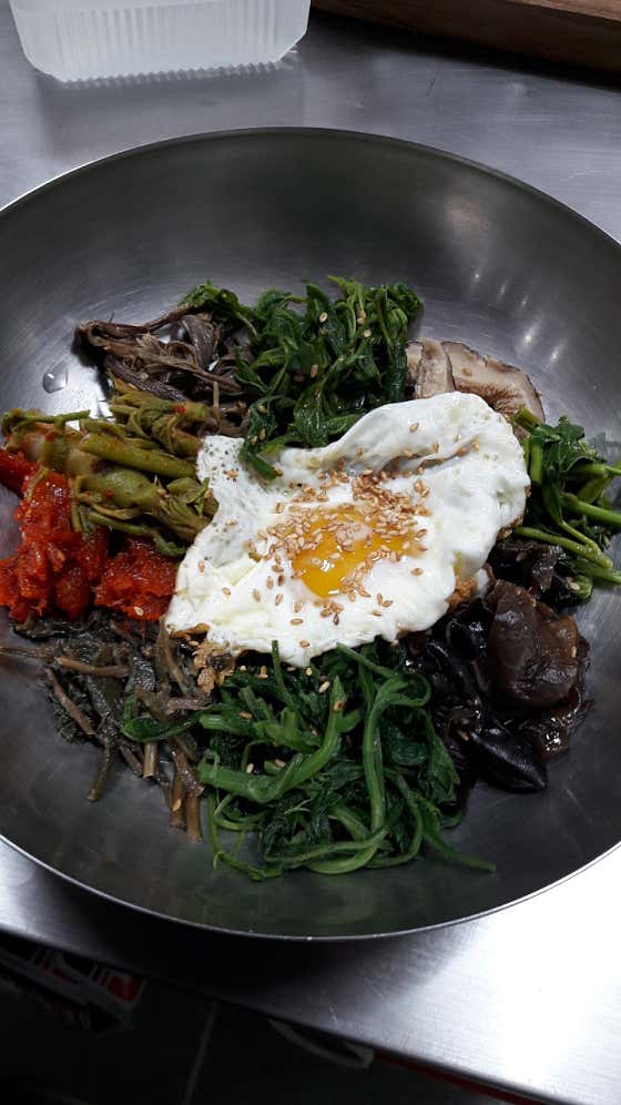 산채비빔밥 메뉴 사진(네이버)
