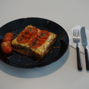 바질 치즈 토스트 메뉴 사진(네이버)