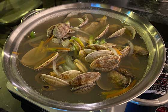 경동시장 바지락탕 메뉴 사진(네이버)