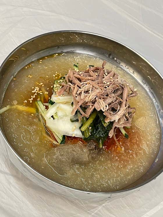 육개냉면 메뉴 사진(네이버)