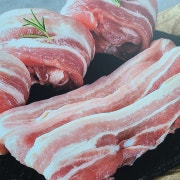 생삼겹(150g) 메뉴 사진(네이버)
