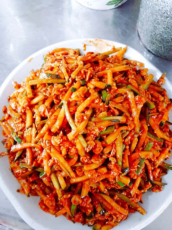 재첩회(대) 메뉴 사진(네이버)