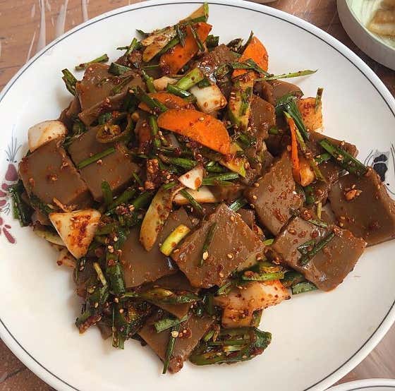 도토리묵 메뉴 사진(네이버)