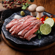이베리코 흑돼지 명품 늑간살 메뉴 사진(네이버)