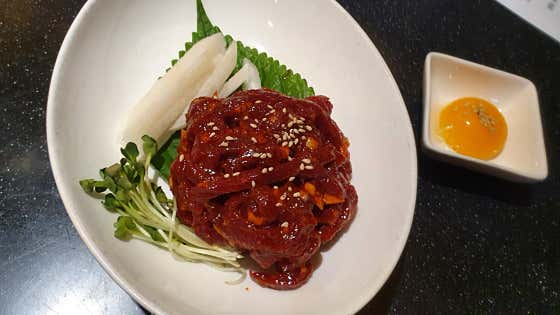 육회 메뉴 사진(네이버)