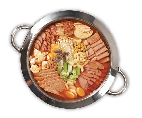 부대찌개 3인분(비조리) 메뉴 사진(네이버)