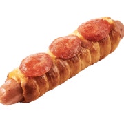 블랙페퍼 치즈 핫도그 메뉴 사진(네이버)