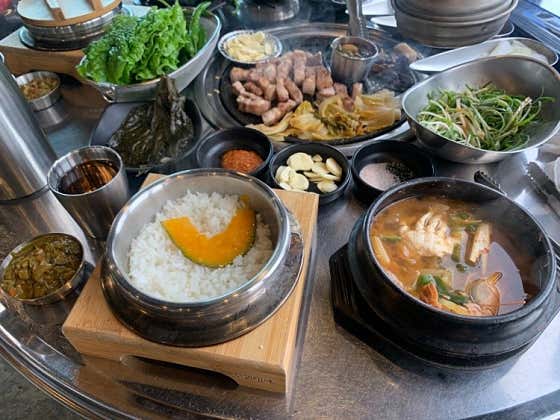 바다본 런치메뉴(성인 인당 주문가능) 메뉴 사진(네이버)