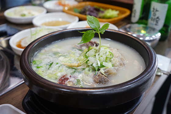 한우 도가니탕 메뉴 사진(네이버)