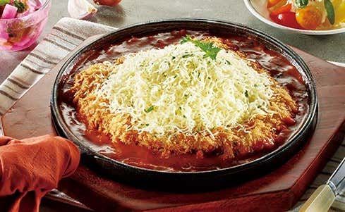 눈꽃치즈 돈까스 메뉴 사진(네이버)