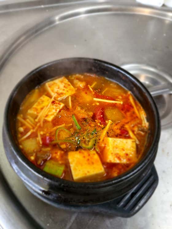 차돌 된장찌개 메뉴 사진(네이버)