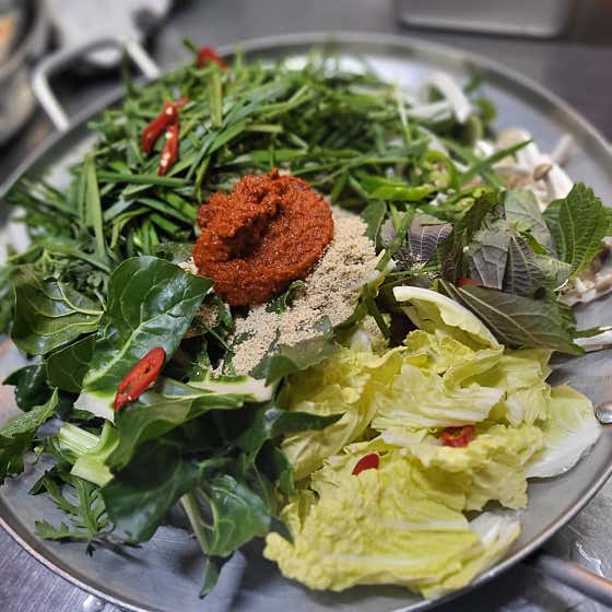 흑염소전골(1인분) 메뉴 사진(네이버)