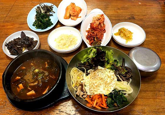 산채비빔밥 메뉴 사진(네이버)