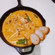 로제떡볶이 메뉴 사진(네이버)