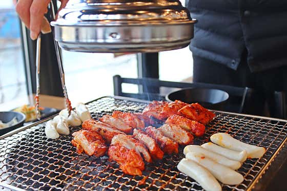 양념숯불닭갈비 메뉴 사진(네이버)