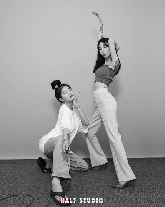 이태원 흑백 셀프사진관 데이트코스 하프스튜디오