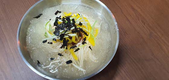 동치미국수 메뉴 사진(네이버)