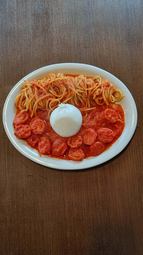 유장치즈와토마토파스타 메뉴 사진(네이버)